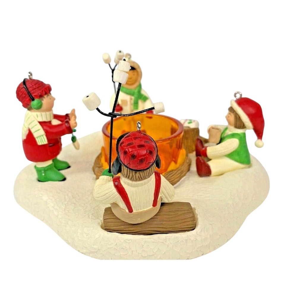 Hallmark WAITING FOR SANTA! Keepsake Ornament 2003 Tea Light Holder 6 Piece Set